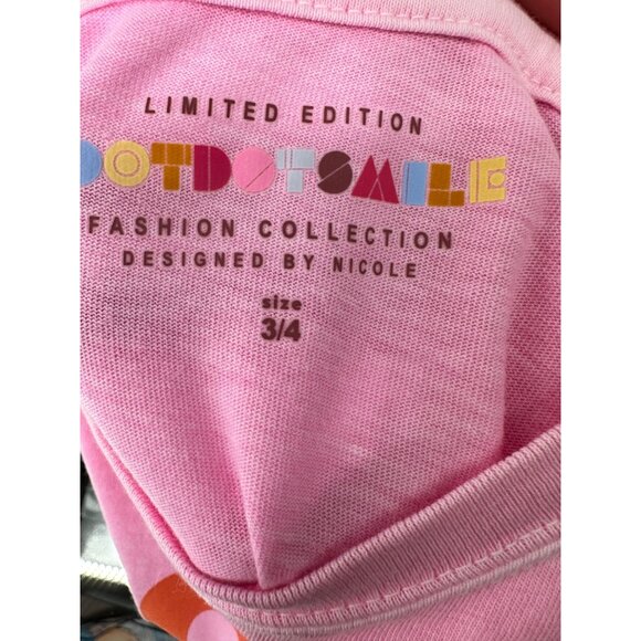 DotDotSmile Girls Pink Long Sleeves Shirt Size 3/4 New With Tags - Picture 4 of 5